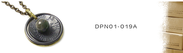 DPN01-019A真鍮シルバーネックレス：メンズorLady's