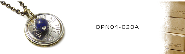 DPN01-020A真鍮シルバーネックレス：メンズorLady's
