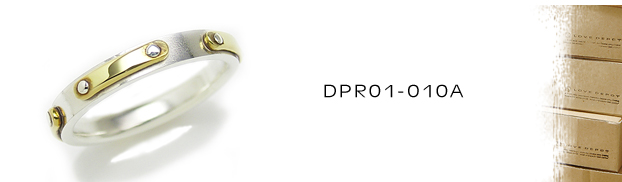 DPR01-010A真鍮シルバーリング：メンズ＆lady's