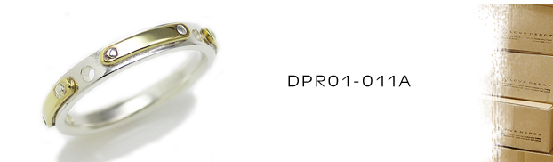 DPR01-011A真鍮シルバーリング：メンズ＆lady's