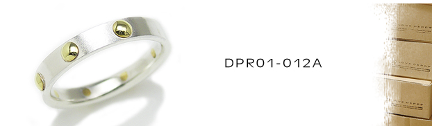 DPR01-012A真鍮シルバーリング：メンズ＆lady's