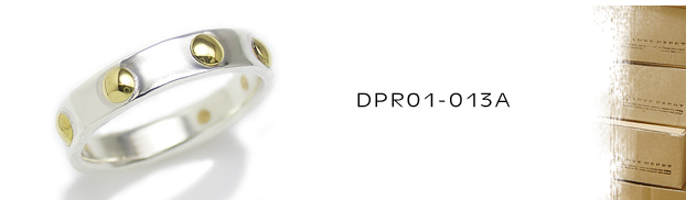 DPR01-013A真鍮シルバーリング：メンズ＆lady's