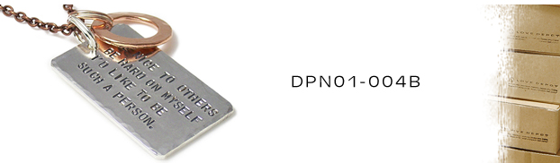 DPN01-004B銅シルバーネックレス：メンズorLady's