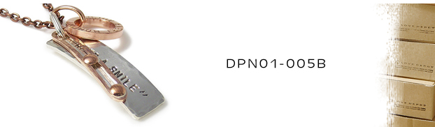 DPN01-005B銅シルバーネックレス：メンズorLady's