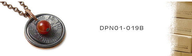 DPN01-019B銅シルバーネックレス：メンズorLady's