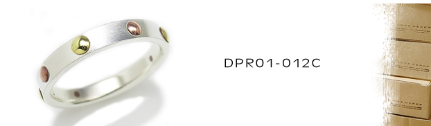 DPR01-012C真鍮銅シルバーリング：メンズ＆lady's