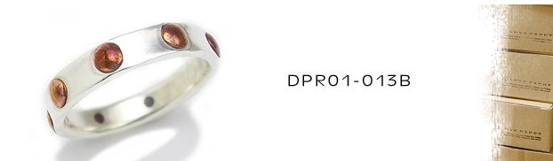 DPR01-013B銅シルバーリング：メンズ＆lady's