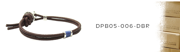 刻印＆本革ブレスレットDPB01-006-DBR：メンズorレディース