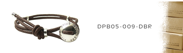 刻印＆本革ブレスレットDPB01-009-DBR：メンズorレディース