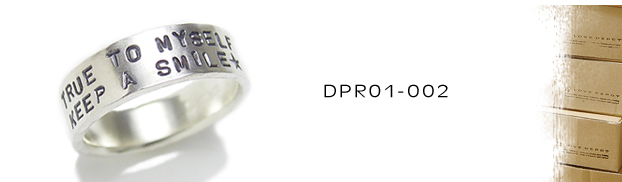DPR01-002シルバーリング：メンズ＆lady's