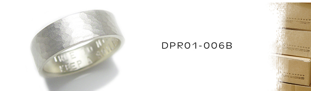 DPR01-006Bシルバーリング：メンズ＆lady's