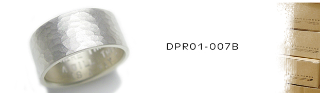 DPR01-007Bシルバーリング：メンズ＆lady's